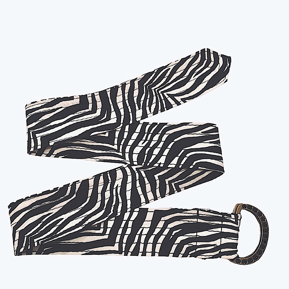 Host 🎉 Pick! J Crew 100% Silk Zebra Print Belt